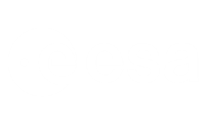 European Space Agency Logo in white